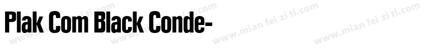 Plak Com Black Conde字体转换